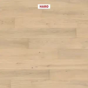 Serie 4000 Landhausdiele Plaza 240 - 541854 Eiche lichtweiß Markant strukturiert nD Fertig-Parkett