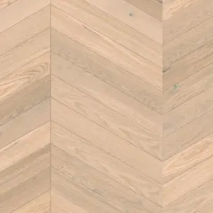 Deluxe Loft Chevron 140 - FE214 Eiche creme geb. V4 FF60° 2-Schicht Parkett