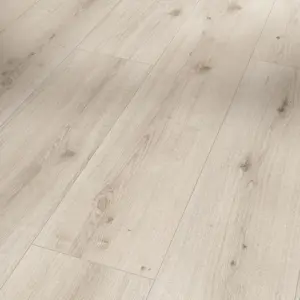 Modular One - 1730806 Eiche Urban weiß gekälkt Schlossdiele Holzstruktur Designboden zum Klicken