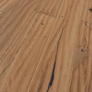 Trendtime 8 - 1739959 Eiche handscraped gebürstet 4V Classic naturgeölt weiß plus Fertig-Parkett