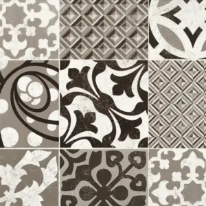 Texline - 13491981 PROVENCE BLACK & WHITE 2-Meter Breit PVC-Boden